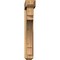 Ekena Millwork Merced Craftsman Rough Sawn Bracket w/ Offset Brace, Western Red Cedar, 6"W x 34"D x 38"H BKT0604X34X38MRC04RWR - alternate 3